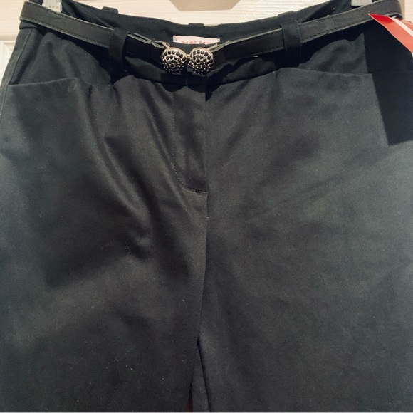 NINE & CO. PETITE Straight Leg Pants Black Business Dress Size 2 Petite NWT - Picture 2 of 12